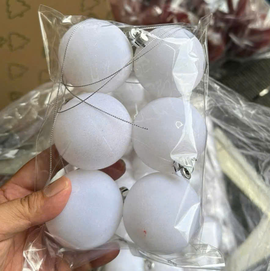 Châu nhung trắng size 6cm 8cm 10cm 12cm 16cm 30cm